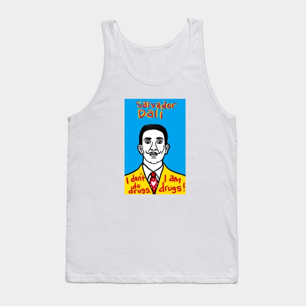 Salvador Dali pop folk art Tank Top by krusefolkart